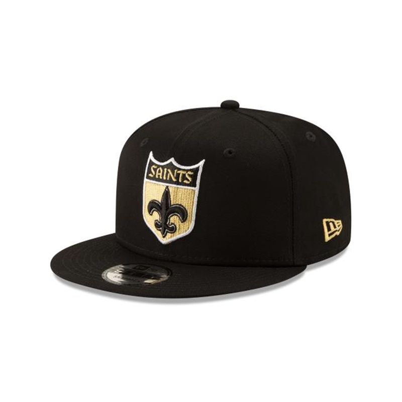 NFL New Orleans Saints 9Fifty Snapback (VEW1383) - Black New Era Caps